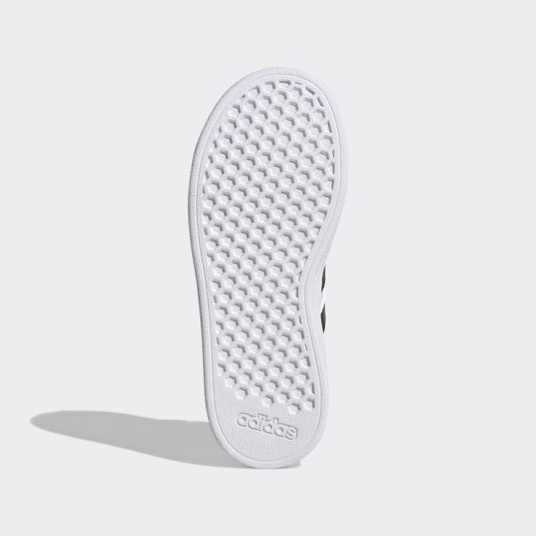 Adidas Grand Court Lifestyle Court Elastic Lace And Top Strap Shoes Vert Oxyde