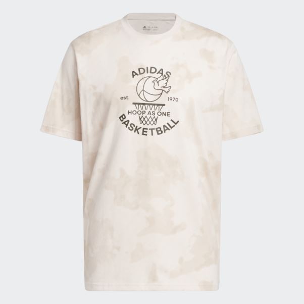 T-shirt Graphique De Basket-ball Adidas Quartz Worldwide Hoops