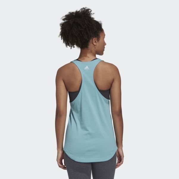Débardeur à Logo Essentials Adidas Mint Ton