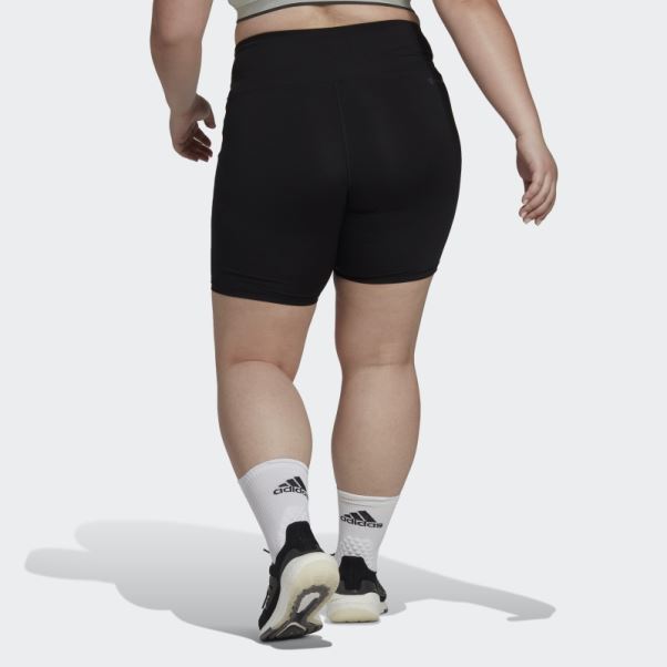 Legging Court Adidas Training Essentials 3 Bandes Taille Haute Noir (grande Taille)