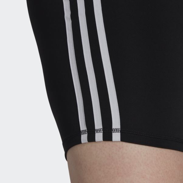 Legging Court Adidas Training Essentials 3 Bandes Taille Haute Noir (grande Taille)