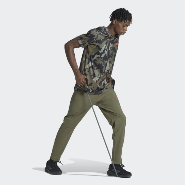 Adidas Olive Train Essentials T-shirt D'entraînement Saisonnier