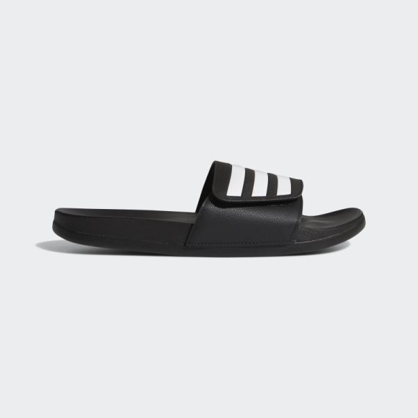 Adidas Adilette Confort Claquettes Ajustables Blanc