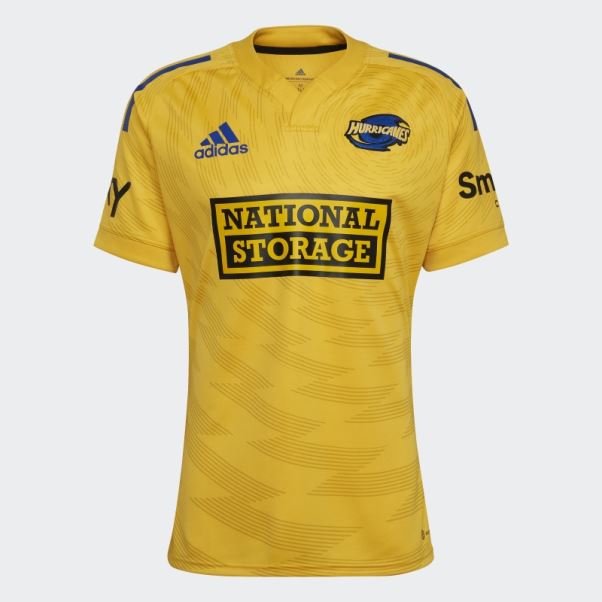 Maillot Domicile Adidas Hurricanes Rugby Replica Or