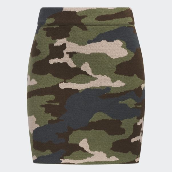 Jupe Côtelée Adidas Aop Camo