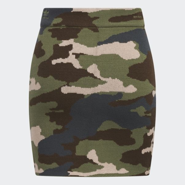 Jupe Nervurée Adidas Aop Camo