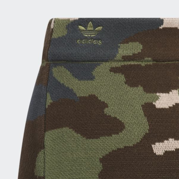 Jupe Nervurée Adidas Aop Camo