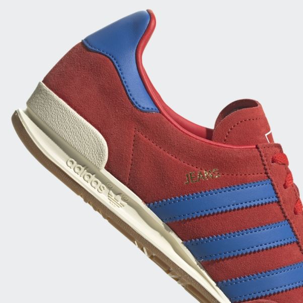 Jeans Chaussures Rouge Adidas
