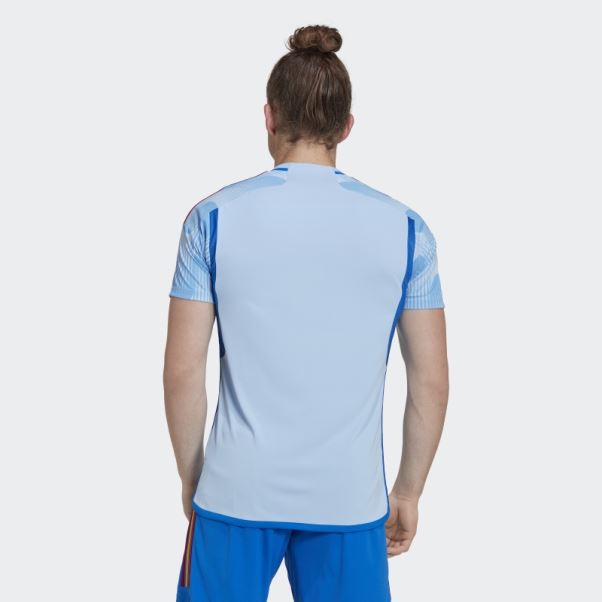 Adidas Maillot Bleu Lueur Espagne 22 Extérieur Mode