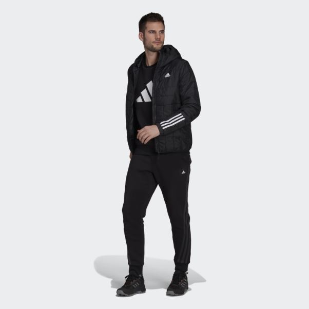 Veste à Capuche Légère Itavic 3 Bandes Noir Adidas