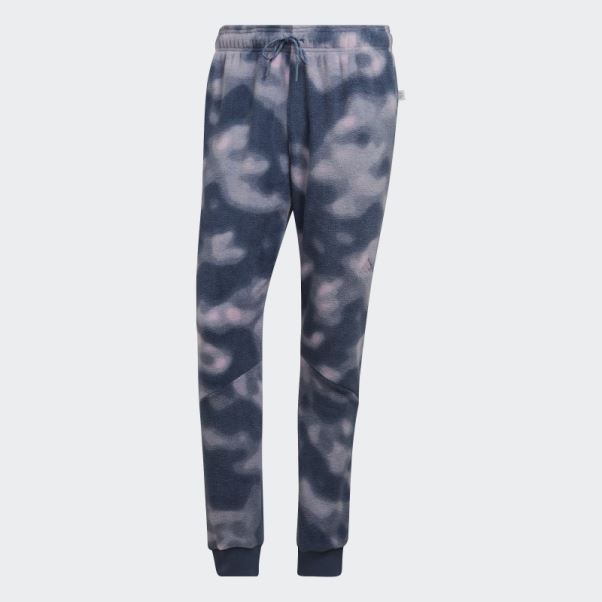 Pantalon Polaire Imprimé Nature Acier Adidas