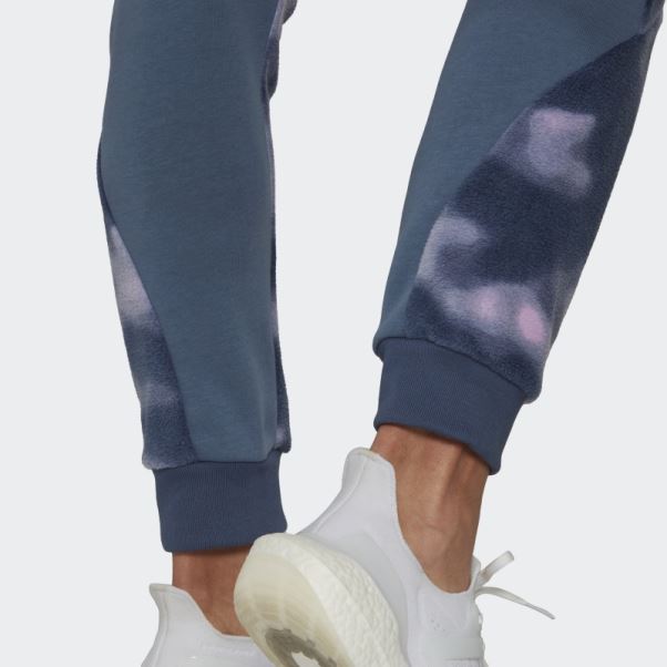 Pantalon Polaire Imprimé Nature Acier Adidas