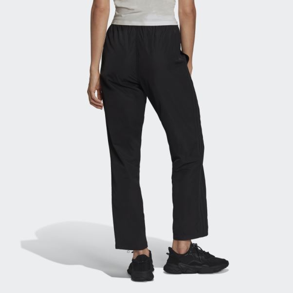 Pantalon Adicolor Zip Ourlet Ouvert Noir Adidas