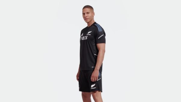 T-shirt Adidas All Blacks Rugby Performance Noir