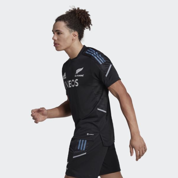 T-shirt Adidas All Blacks Rugby Performance Noir