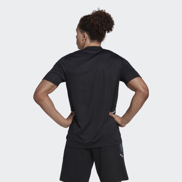 T-shirt Adidas All Blacks Rugby Performance Noir
