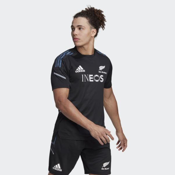 T-shirt Adidas All Blacks Rugby Performance Noir