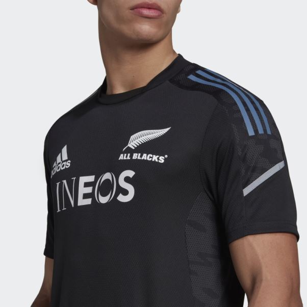 T-shirt Adidas All Blacks Rugby Performance Noir