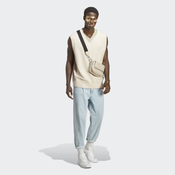 Gilet En Tricot Premium Essentials Blanc Adidas