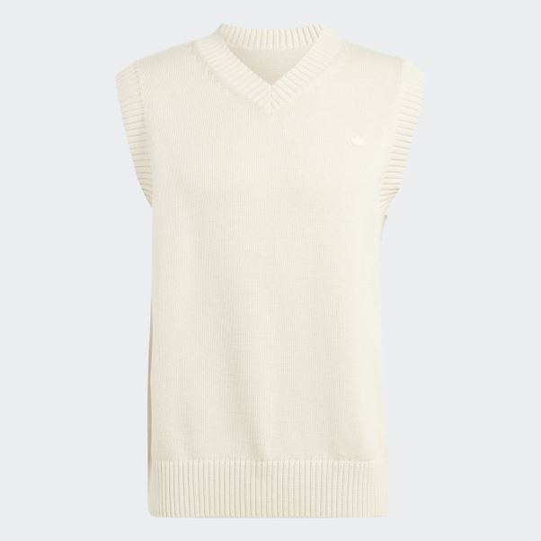 Gilet En Tricot Premium Essentials Blanc Adidas