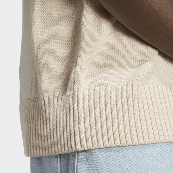 Gilet En Tricot Premium Essentials Blanc Adidas