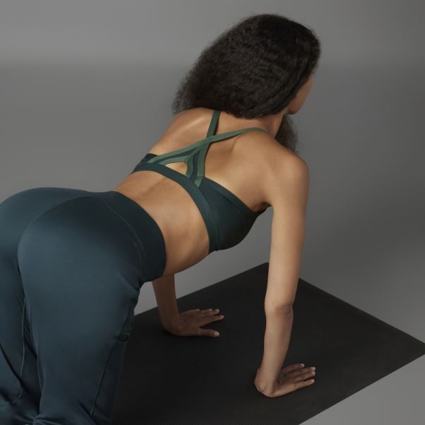Soutien-gorge De Yoga à Maintien Léger Adidas Authentique Balance Vert