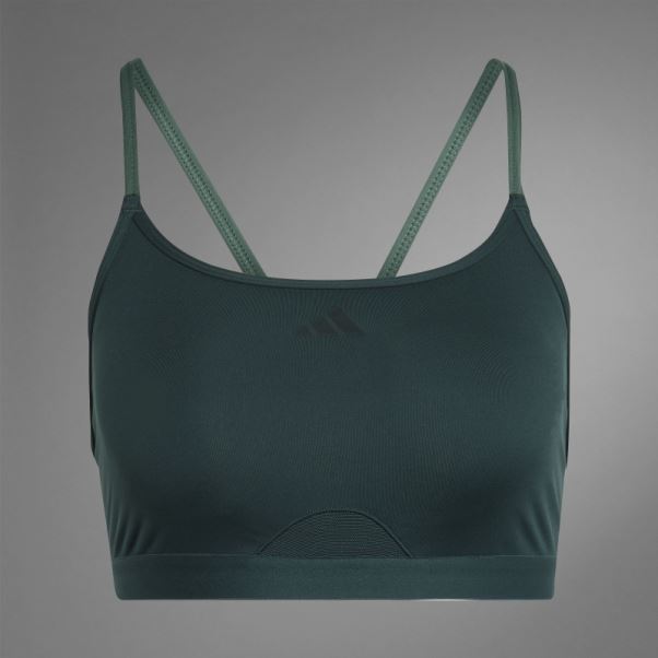 Soutien-gorge De Yoga à Maintien Léger Adidas Authentique Balance Vert