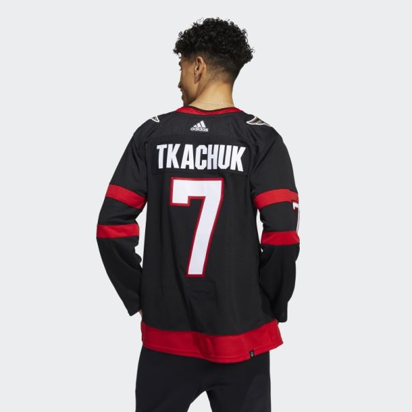 Maillot Des Sénateurs Brady Tkachuk Home Authentique Noir Adidas