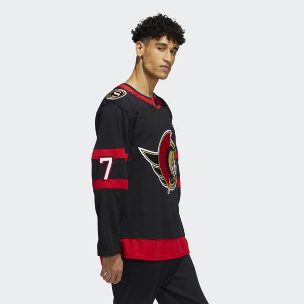Maillot Des Sénateurs Brady Tkachuk Home Authentique Noir Adidas