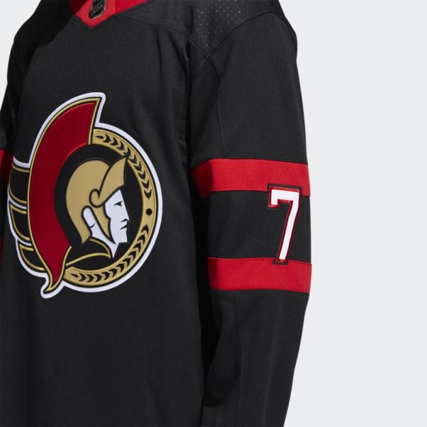Maillot Des Sénateurs Brady Tkachuk Home Authentique Noir Adidas