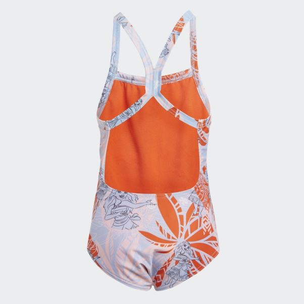 Bleu Aube Adidas X Disney Moana Maillot De Bain Chaud