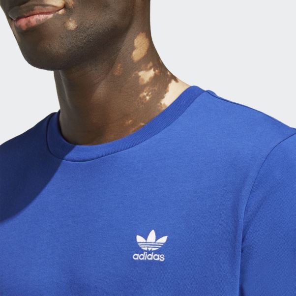T-shirt Adidas Essentiel Trèfle Bleu