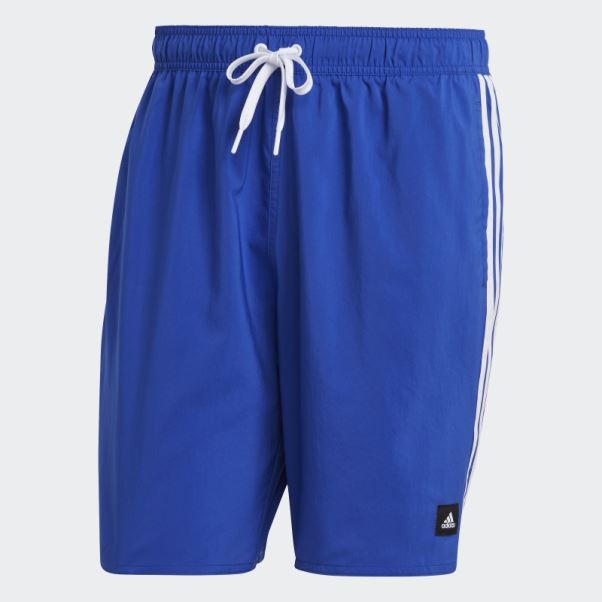 Short De Bain Clx 3 Bandes Bleu Adidas