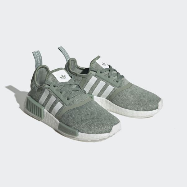 Chaussures Nmd-r1 Argent Vert Adidas