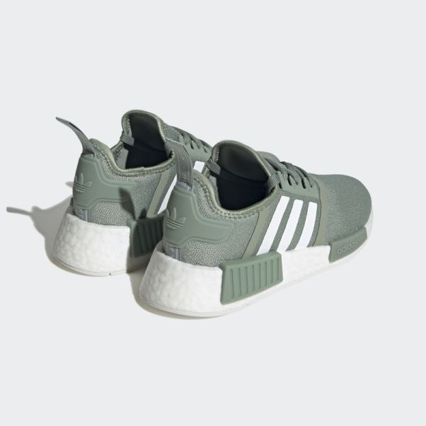 Chaussures Nmd-r1 Argent Vert Adidas