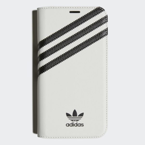 étui Adidas Ou Livret Blanc Pu Pour Iphone 12 / 12 Pro Chaud