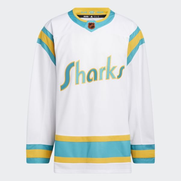 Adidas Maillot Requins Blancs Authentique Reverse Wordmark Rétro