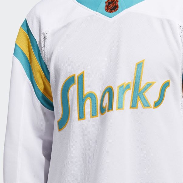 Adidas Maillot Requins Blancs Authentique Reverse Wordmark Rétro