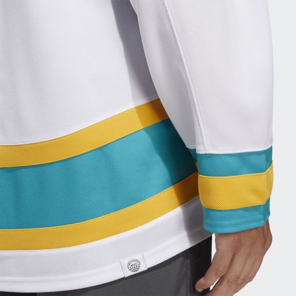 Adidas Maillot Requins Blancs Authentique Reverse Wordmark Rétro