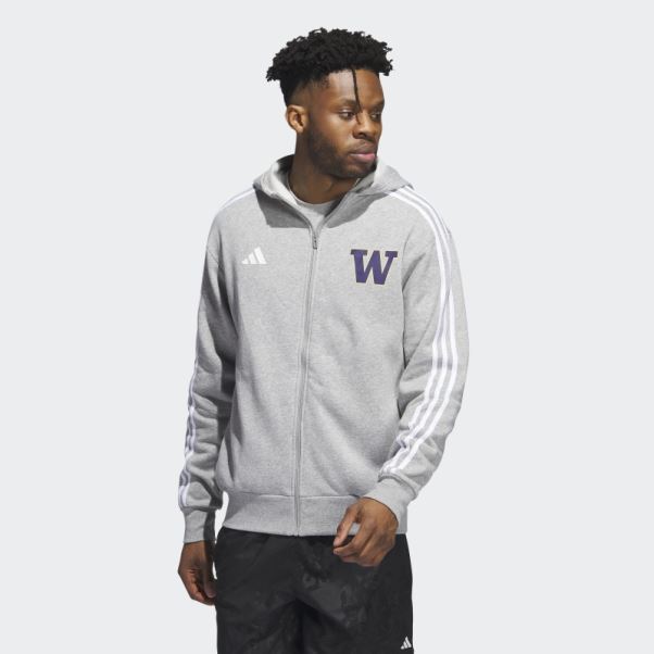 Sweat à Capuche Gris Huskies Adidas