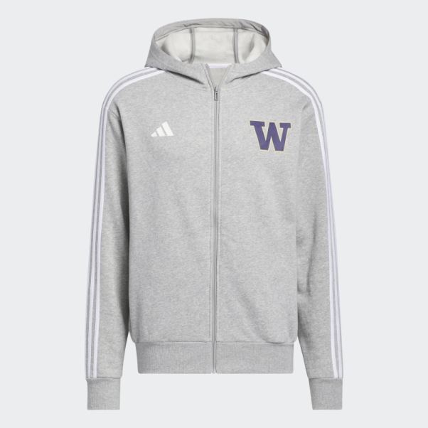 Sweat à Capuche Gris Huskies Adidas
