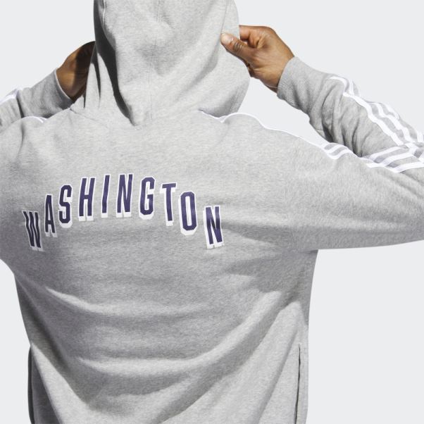 Sweat à Capuche Gris Huskies Adidas