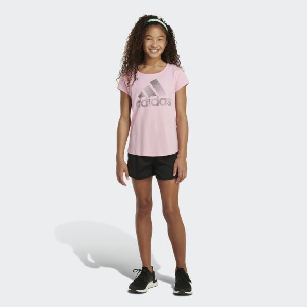 Adidas Short En Maille à Rayures Noir