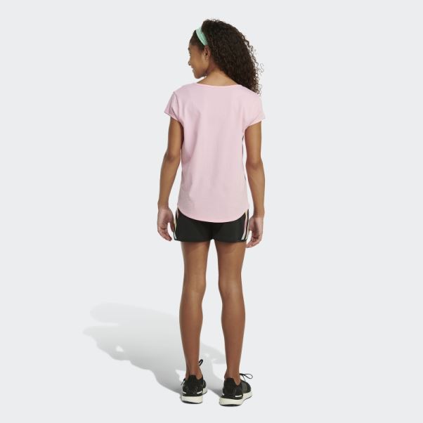 Adidas Short En Maille à Rayures Noir