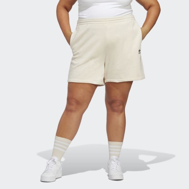 Adidas Adicolor Essentials Short éponge Français (grande Taille) Blanc