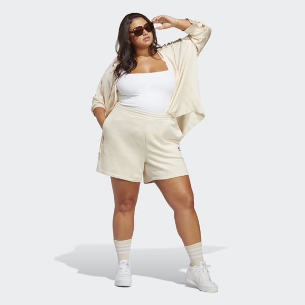 Adidas Adicolor Essentials Short éponge Français (grande Taille) Blanc