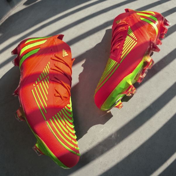 Prédateur Edge.1 Crampons De Football Pour Terrain Ferme Rouge Adidas
