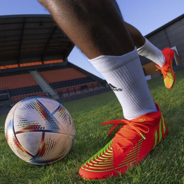 Prédateur Edge.1 Crampons De Football Pour Terrain Ferme Rouge Adidas