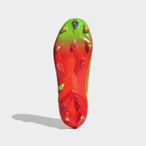 Prédateur Edge.1 Crampons De Football Pour Terrain Ferme Rouge Adidas