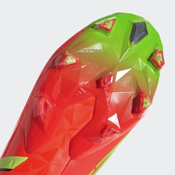 Prédateur Edge.1 Crampons De Football Pour Terrain Ferme Rouge Adidas